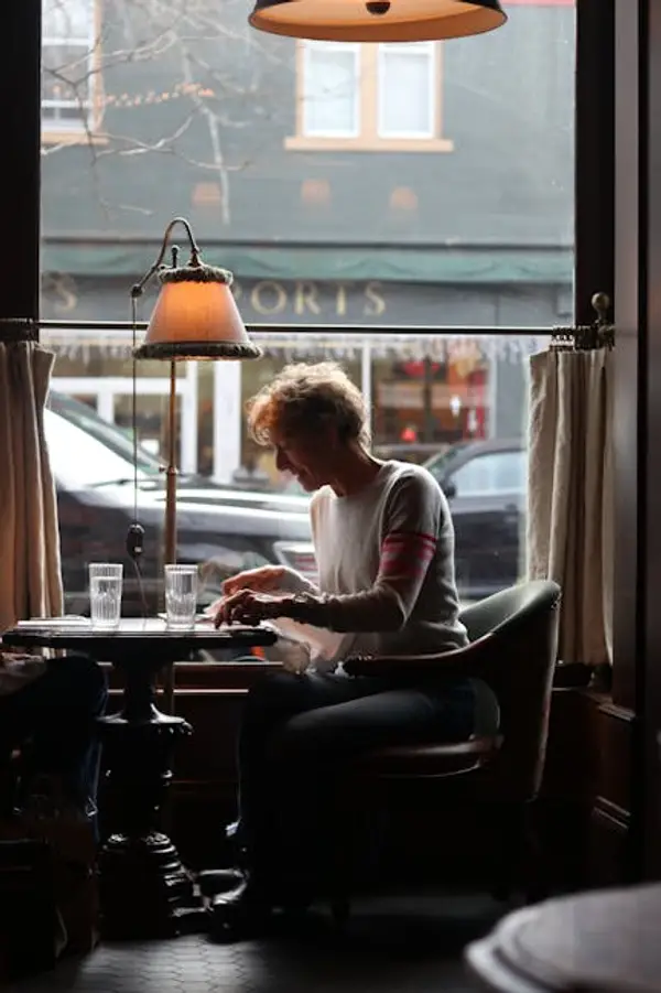 people sitting at table